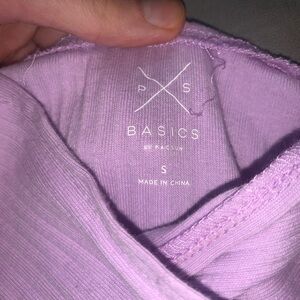 Pacsun lilac crossover crop top